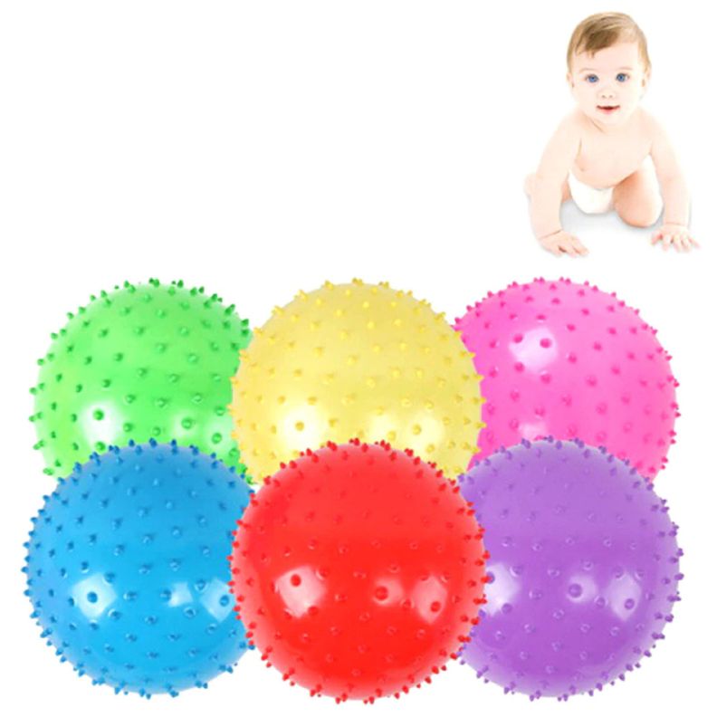 Pelota Yoga Pilates Balon Erizo Kine Masaje Terapia 20 cm-1