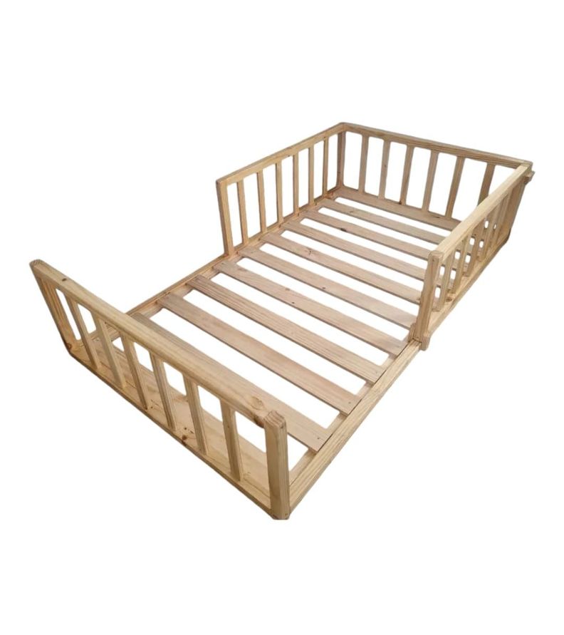 Cama estilo montessori media baranda Plaza Media-0