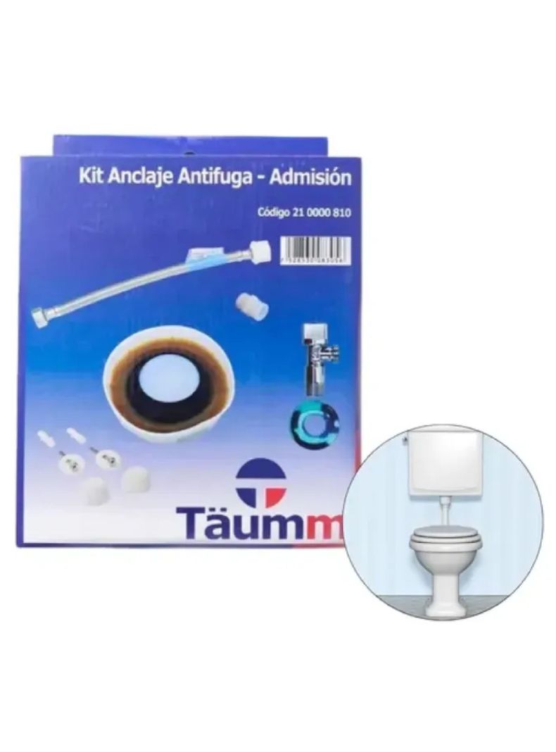 Kit Wc Anclaje Antifuga Admision Set Completo Instalar Wc