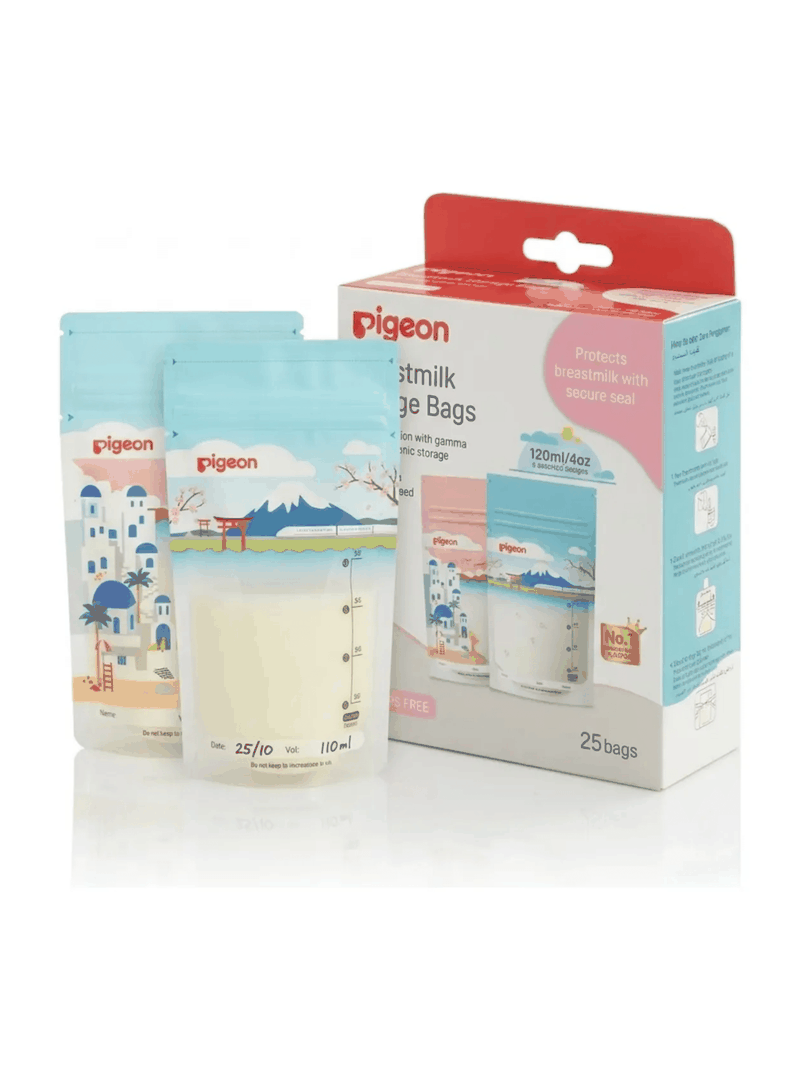 Bolsas Almacenamiento Leche Materna Pigeon 120ml 25 Unidades