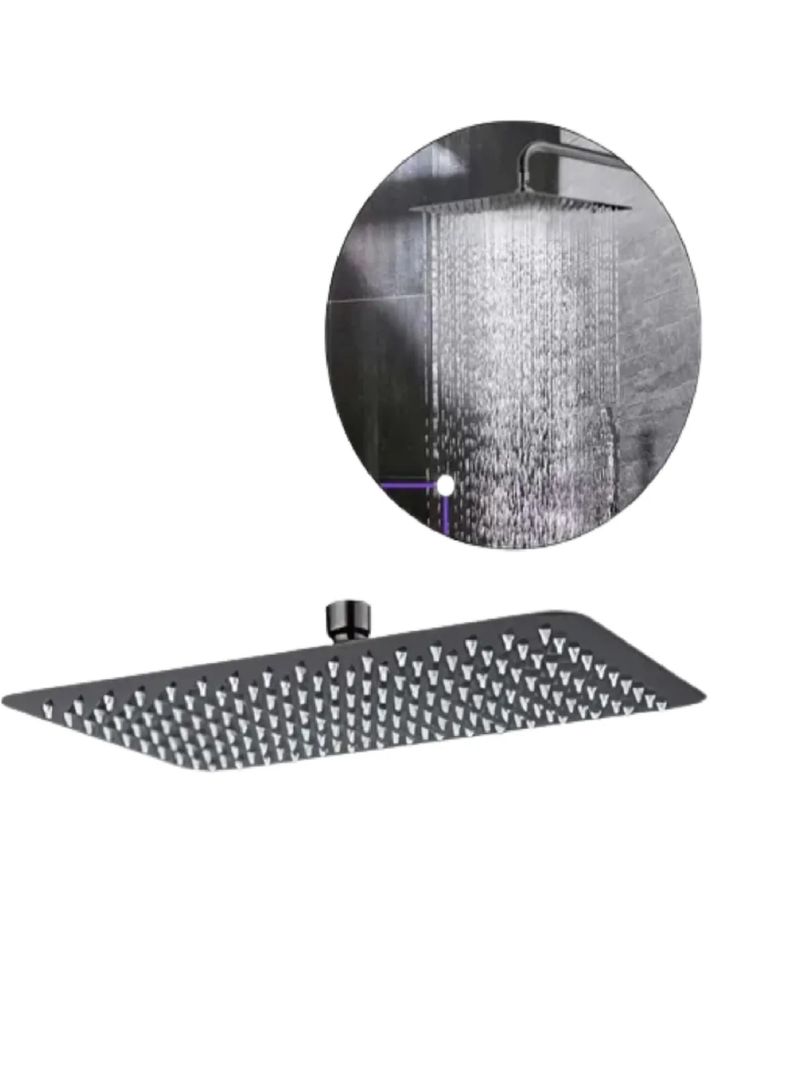 Plato Ducha Rectangular Gunmetal 20x30 Cms Kassel Taumm