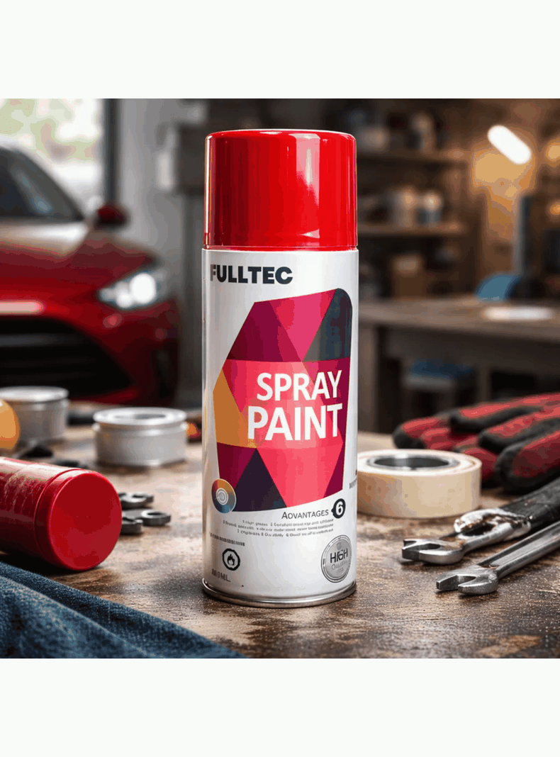 Pintura Spray Tela Madera Metal Plastico Ploeo Vehicular ROJO 5