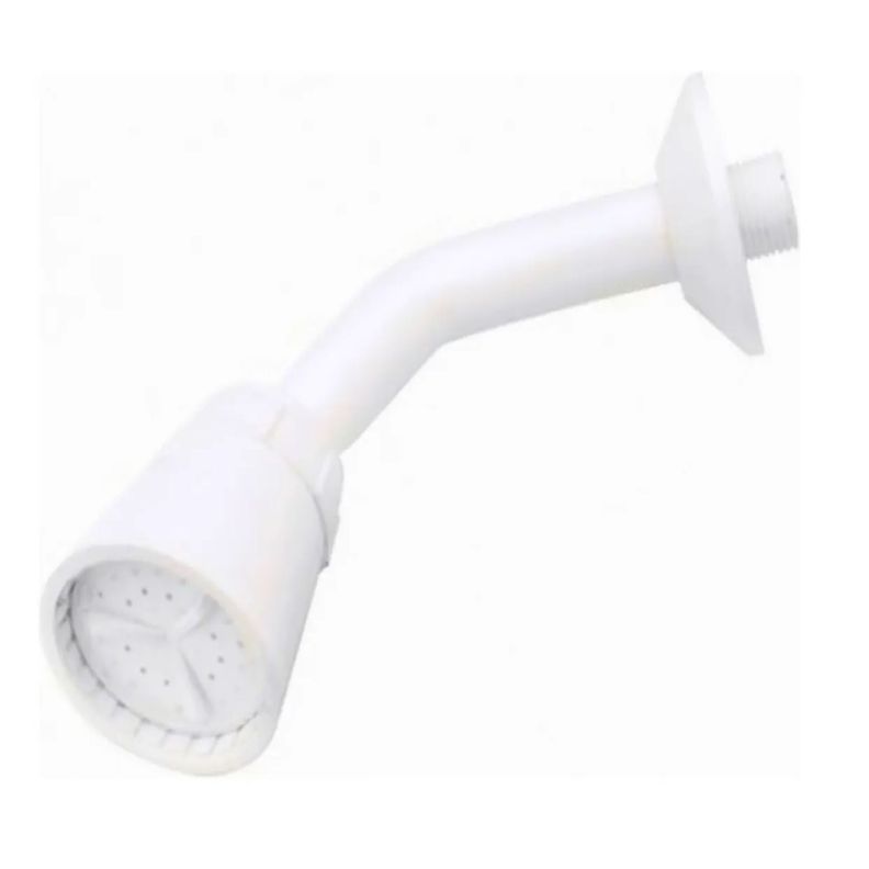 Ducha Movil Blanca Polipropileno Chorro Regulable Universal