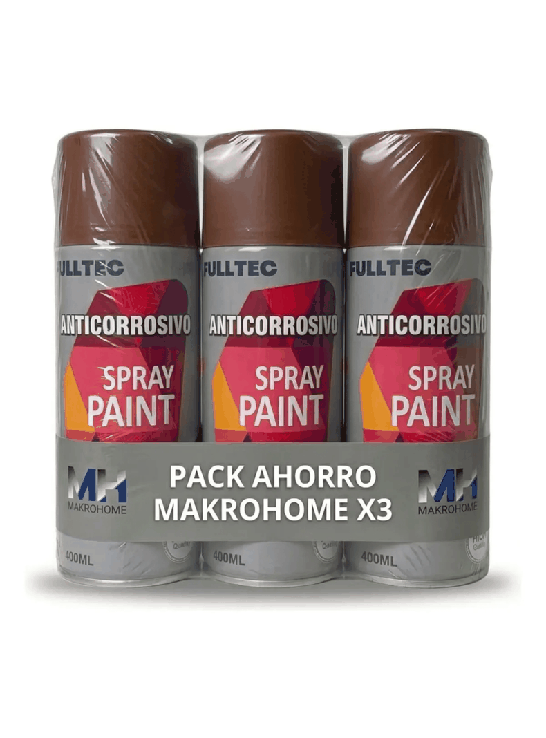 Pack X3 Spray Anticorrosivo Y Antioxidante Fulltec 400ml MARRON 142