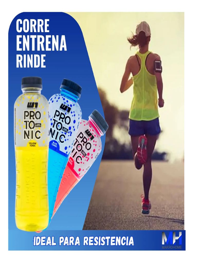 Pack X3 Protonic Bebida Isotonica 600ml Hidratacion Esencial Red