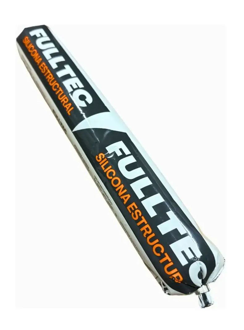 Sellador Poliuretano Estructural Fulltec 600ml Negro Pu40