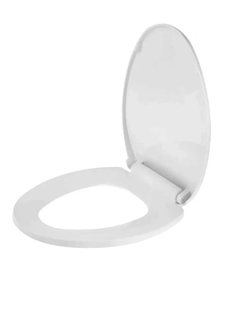 Asiento Wc Sanitario Moderno Cierre Lento Elongada Taumm Blanco