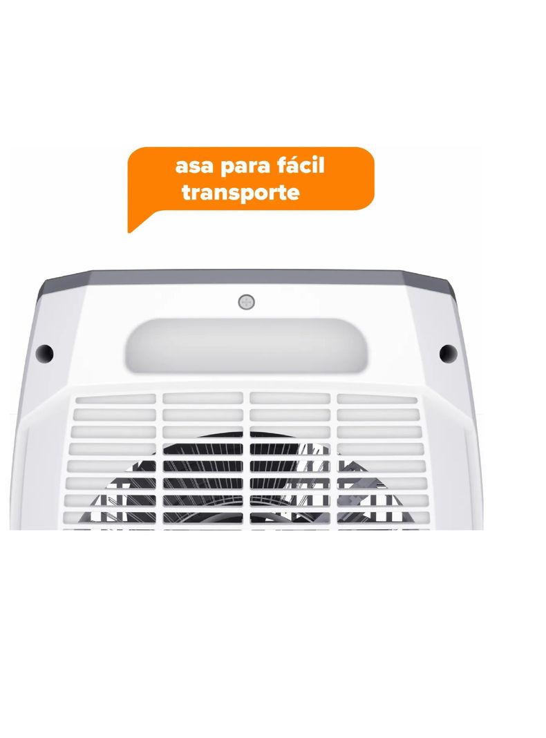 Turboventilador Mademsa 2 Velocidades 2000w Termostato Tv500-4
