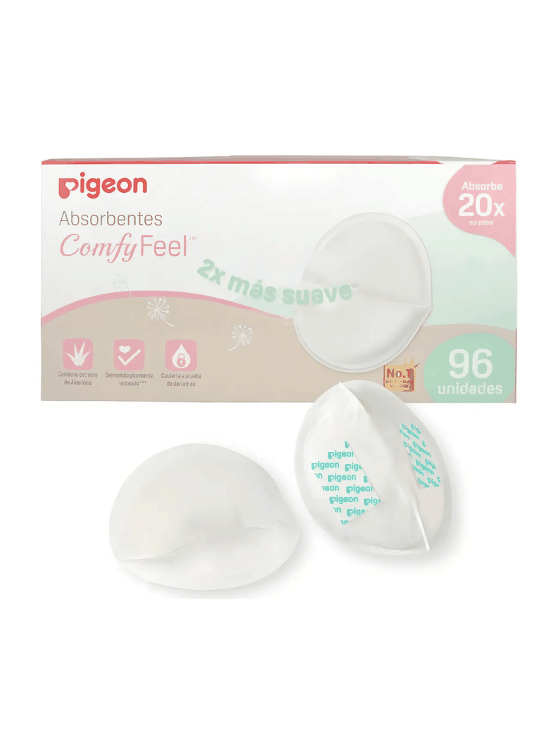 Protectores De Lactancia Pigeon Comfy Feel Aloe Vera Suave Blanco