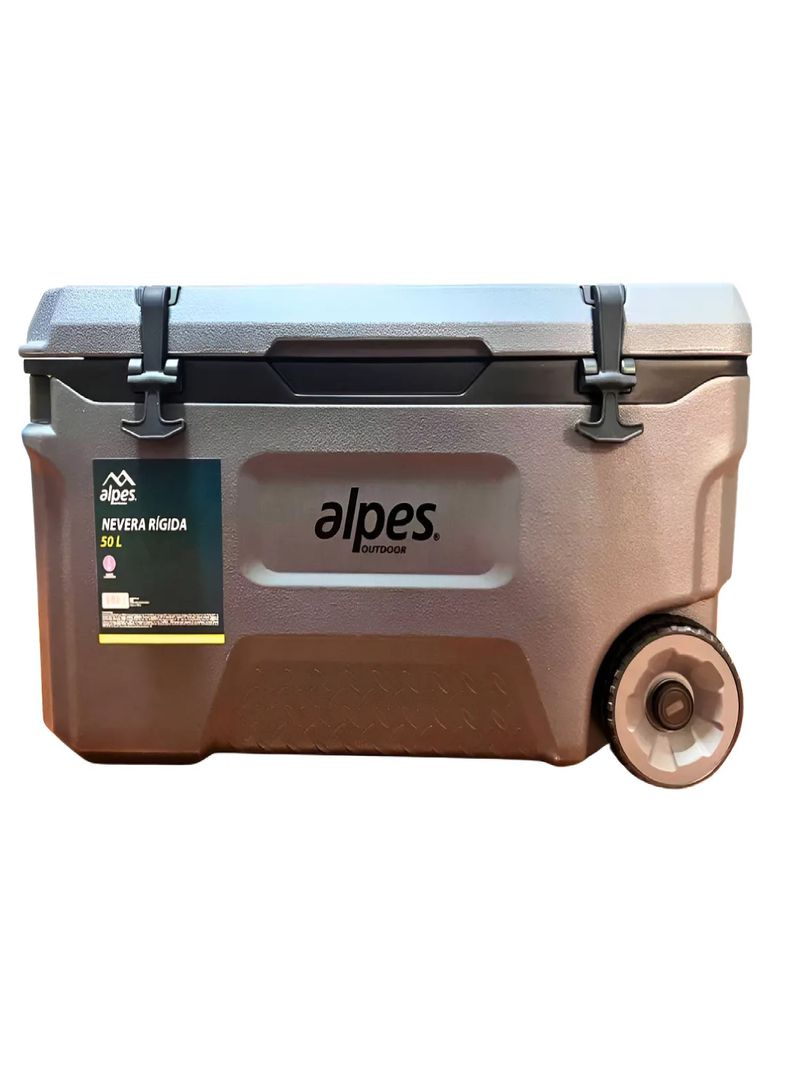 Cooler Nevera Rigida Con Ruedas Alpes 50l Frescura Total