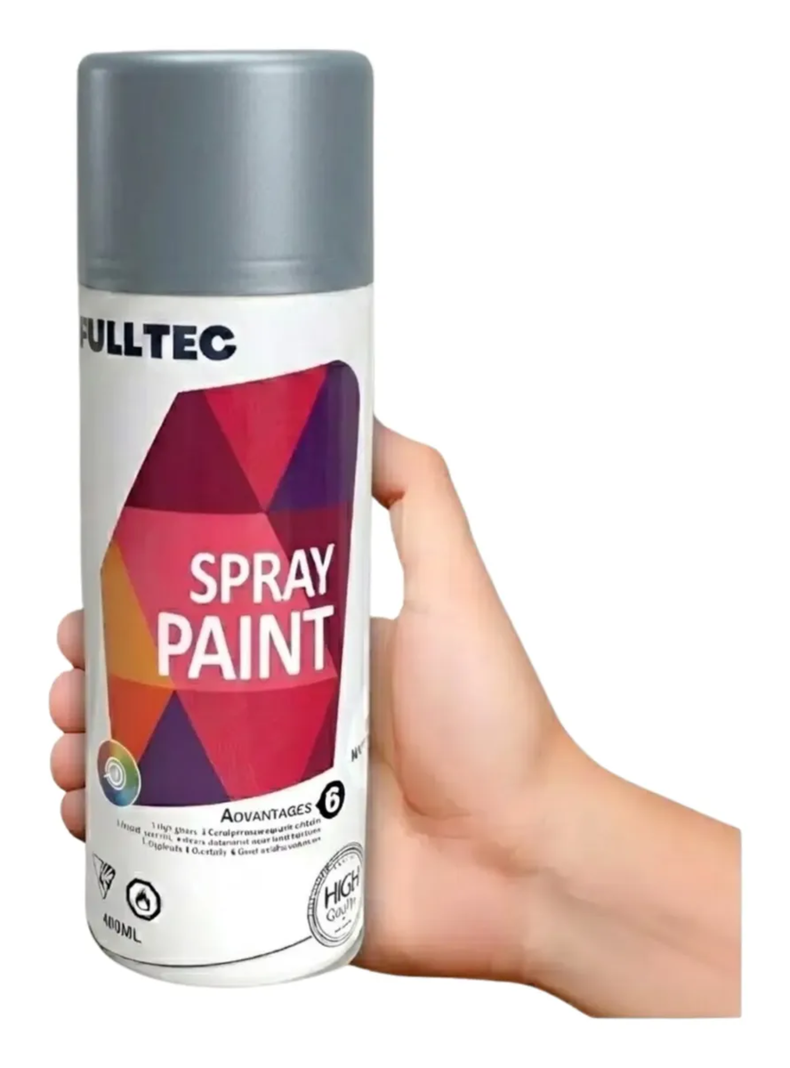 Pintura Spray Tela Madera Metal Plastico Ploeo Vehicular GRIS