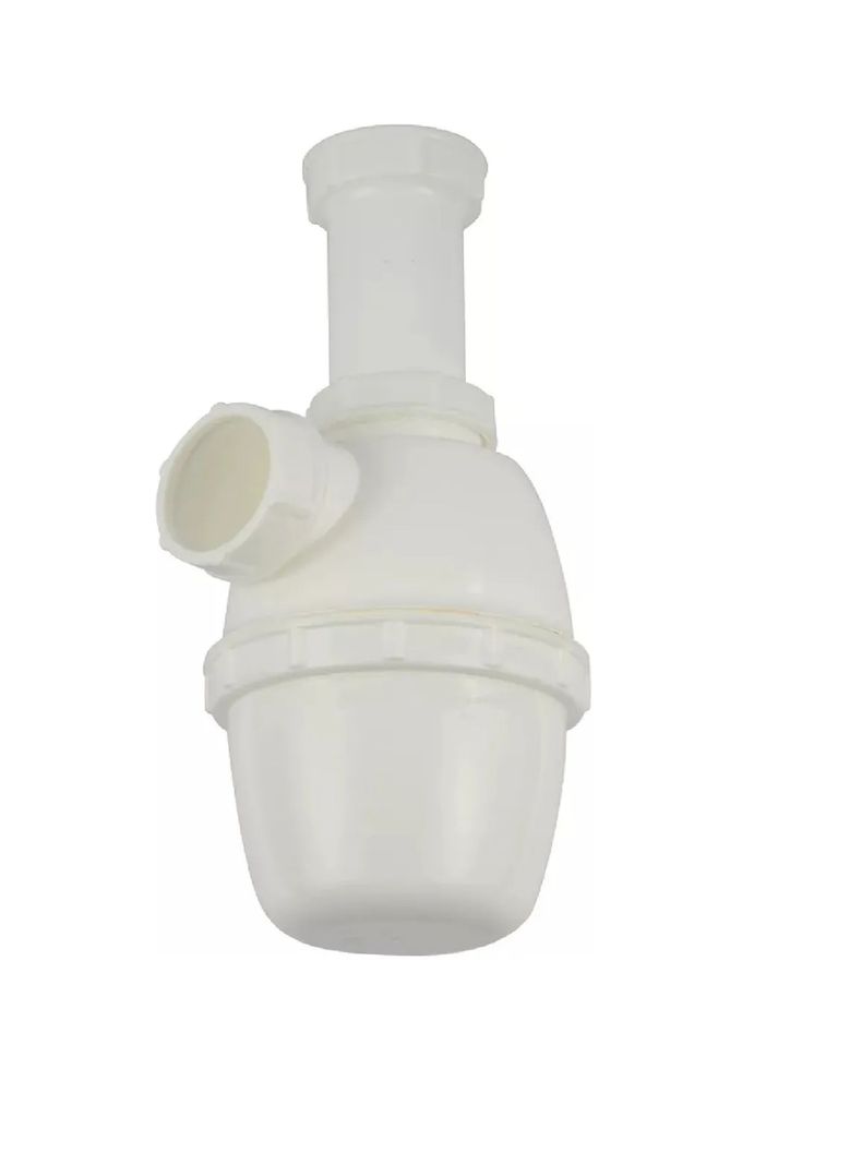 Sifon Lavaplatos 1 1/2 Salida Recta Plastico Blanco Taumm