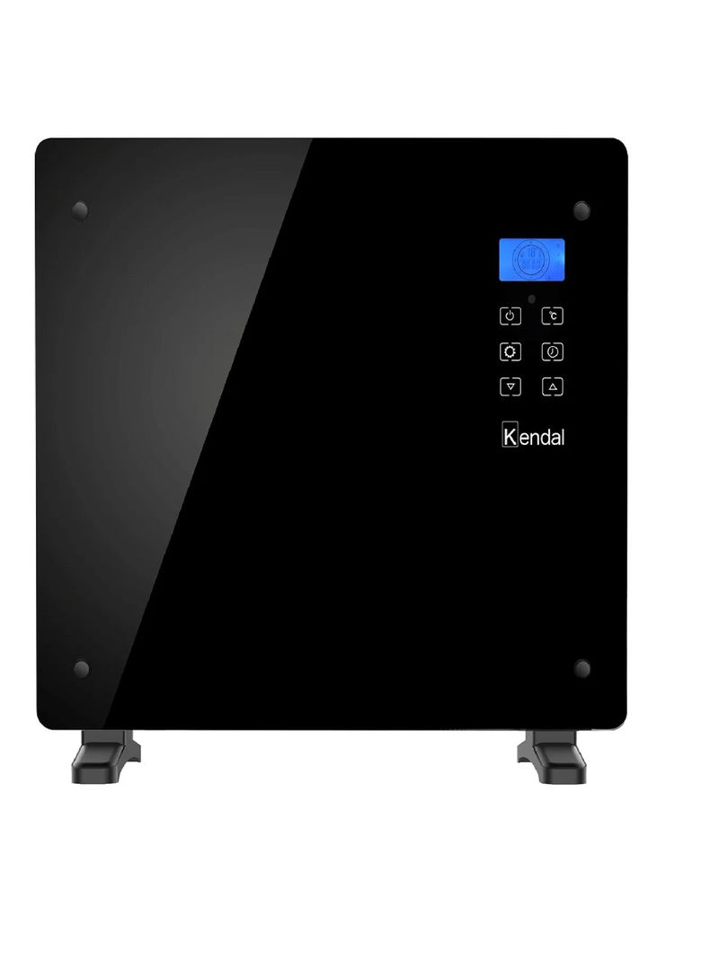 Estufa Electrica Panel Convector Vidrio Gh10rm Negro 1000w Negro [ 1 ]
