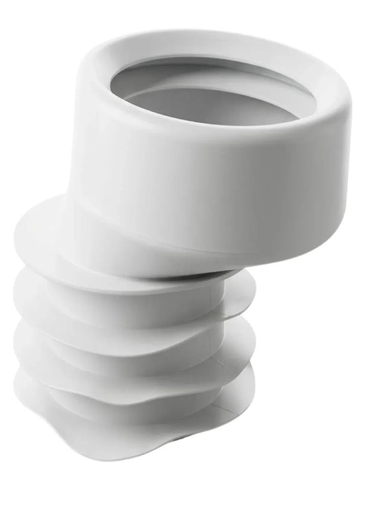 Manguito Flexible Wc 110mm Excentrico Desplazado Vertical