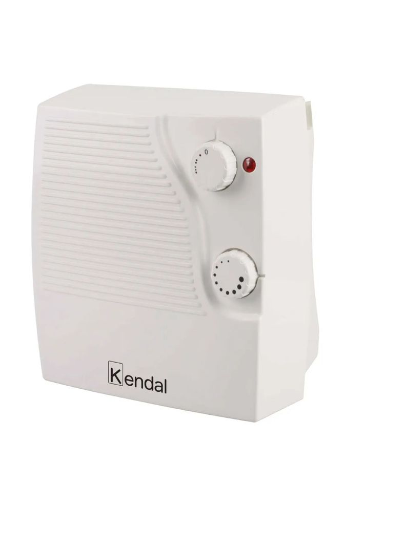 Termoventilador De Baño Calefactor Kendal Keb-2004c Blanco-0