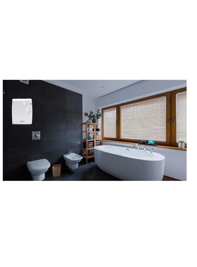 Termoventilador De Baño Calefactor Kendal Keb-2004c Blanco-6