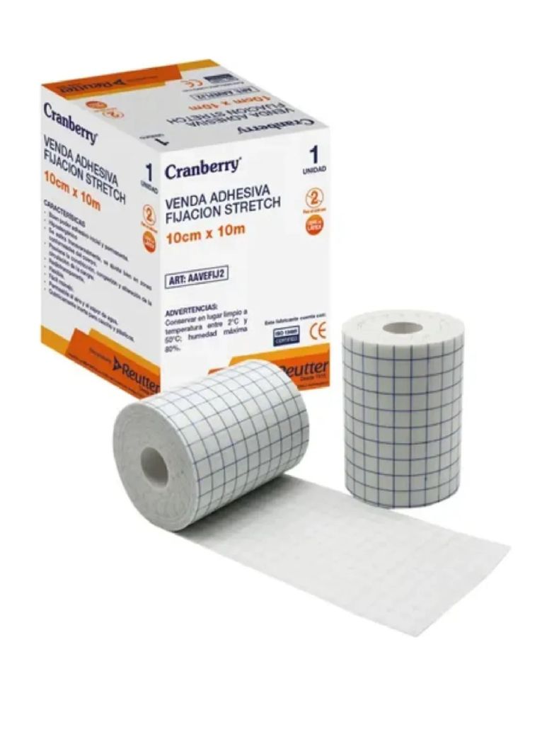 Venda Adhesiva Fijacion Stretch 10cmx10m Cranberry