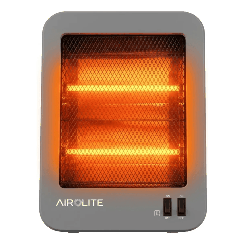 Calefactor De Cuarzo Airolite Hq 80 800w Portatil Vertical Gris