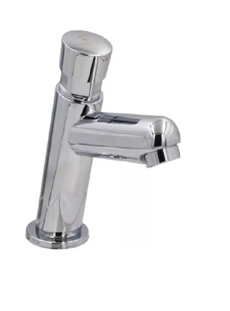Llave Lavamanos Lavatorio Temporizada Cilindrica Taumm 6 Seg