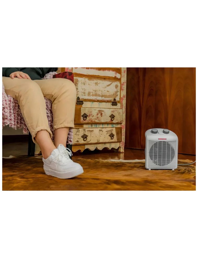 Termoventilador Kendal Calefactor Electrico Blanco Kfh-18-4