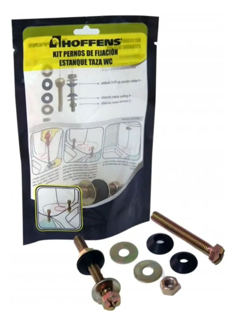 Kit Pernos Fijacion Estanque Wc Acero Zincado 2 Piezas