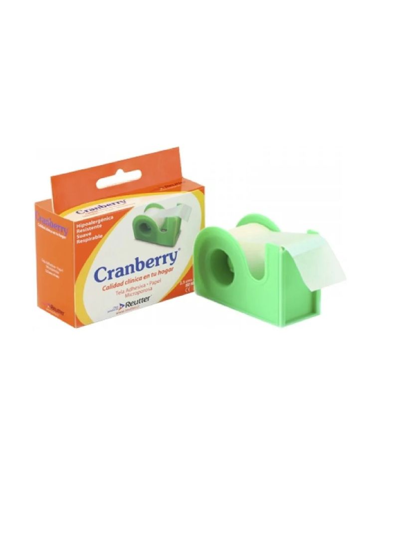 Cranberry Tela Adhesiva Papel Microporosa Blanca 2.5 X 9 Mt