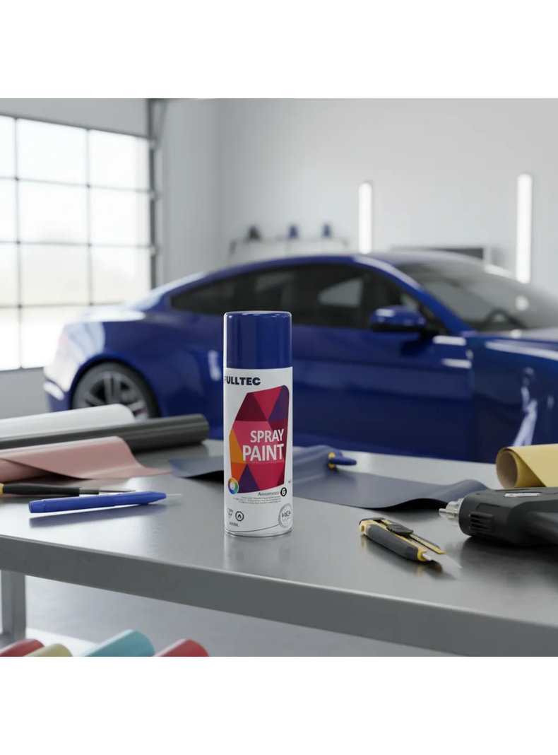 Pintura Spray Tela Madera Metal Plastico Ploeo Vehicular AZUL