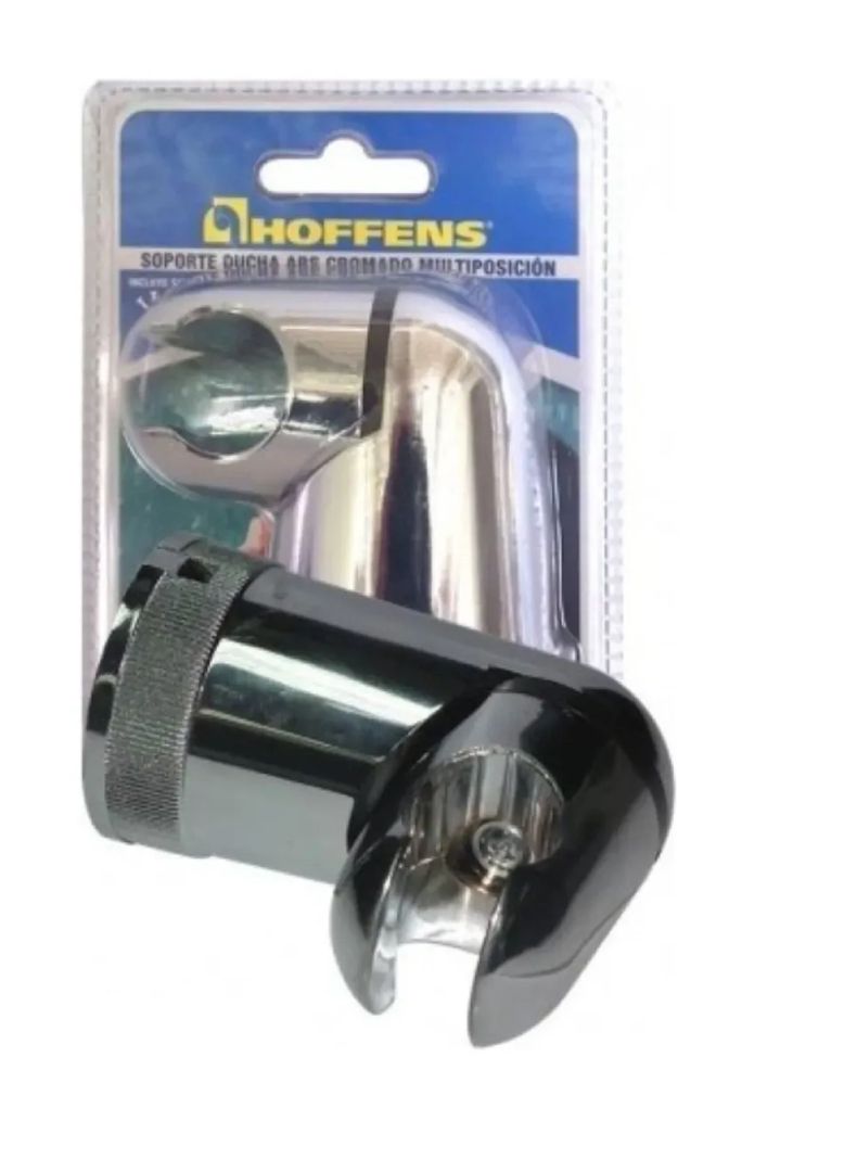 Soporte Para Ducha Telefono Abs Cromado Orientable + Anclaje