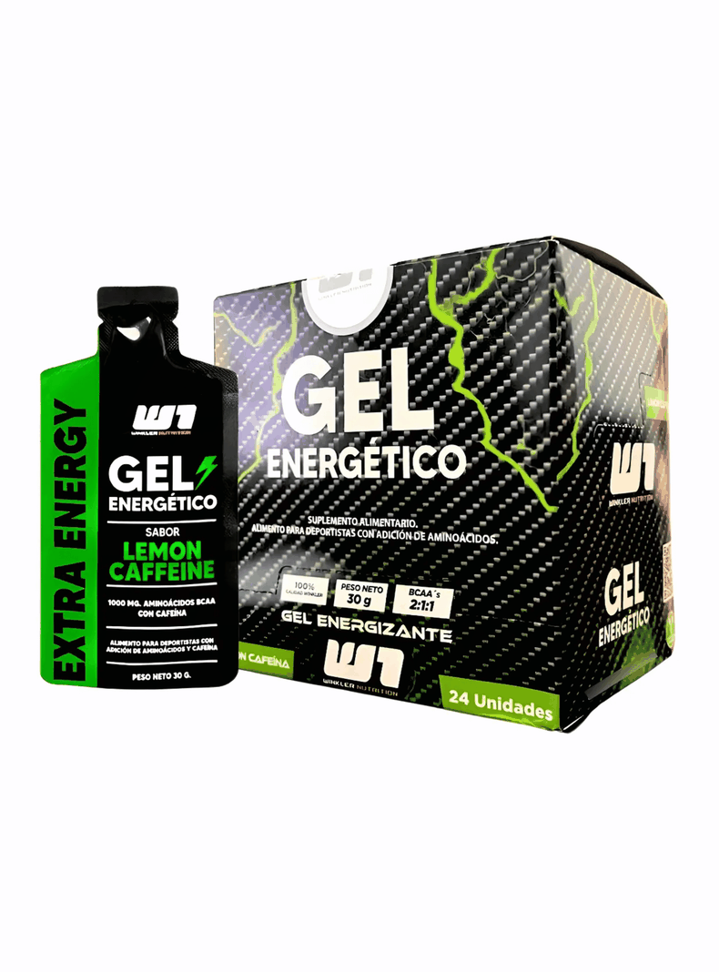 Gel Energetico X 24 Unidades Winkler Sabor Limon Cafeina