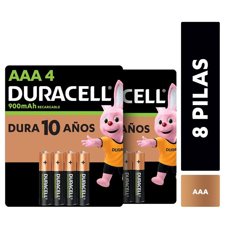 Pack 8 Pilas Recargables Duracell  Aaa / Superstore-0