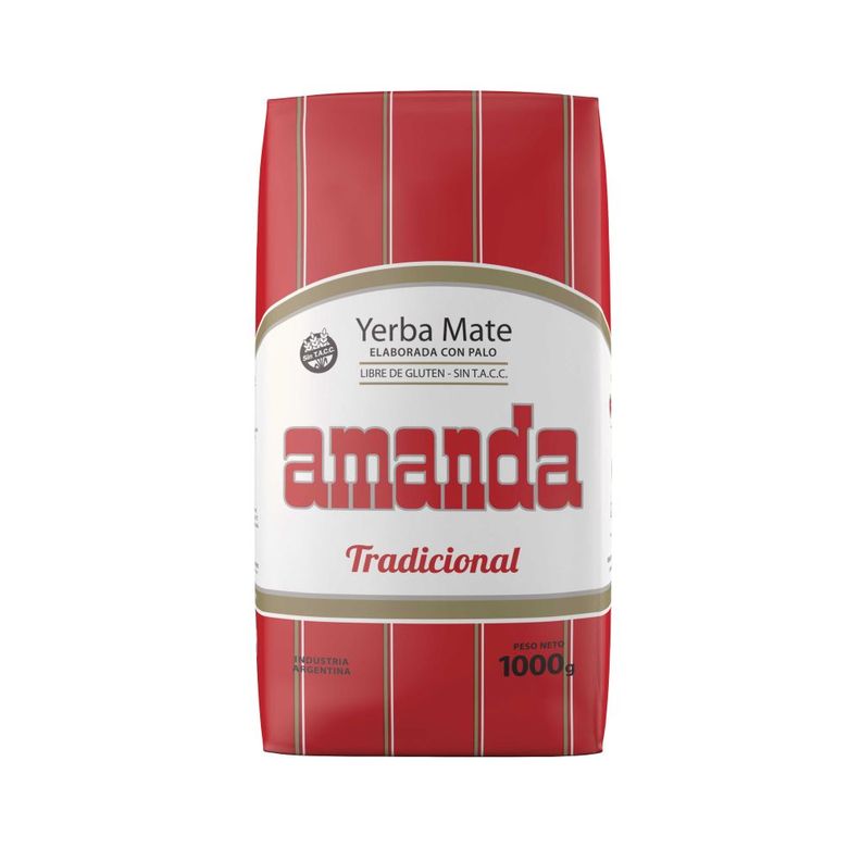 Pack 10 Yerba Mate Amanda Tradicional 1kg-1