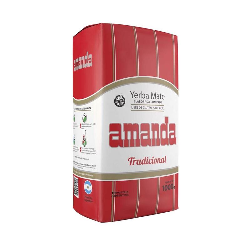 Pack 10 Yerba Mate Amanda Tradicional 1kg-2