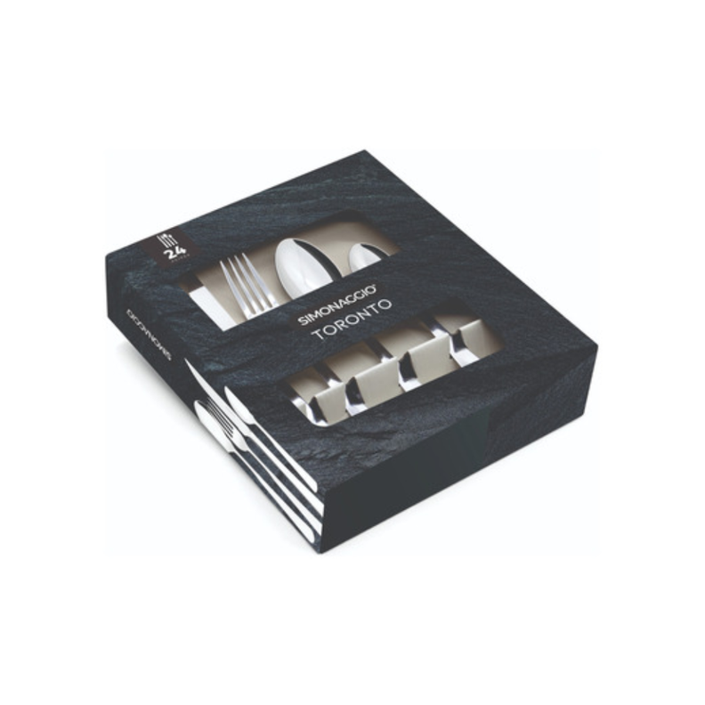 set cubiertos caja Simonaggio arabesco decor 24 piezas-1
