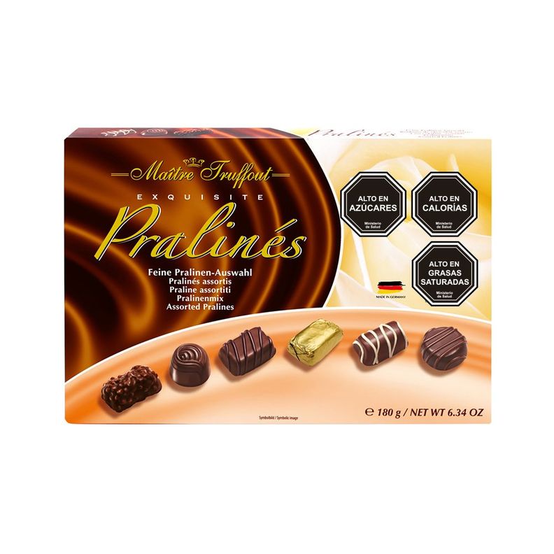 Pack 5 Chocolate Bombón Pralines Maitre Truffout surtidos-1