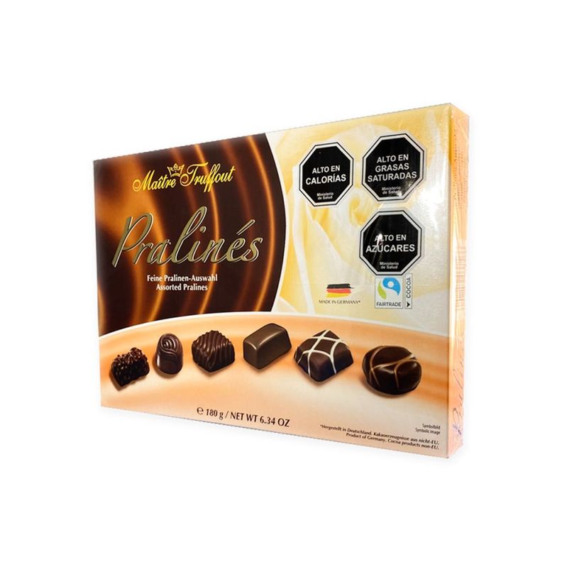 Pack 5 Chocolate Bombón Pralines Maitre Truffout surtidos-2