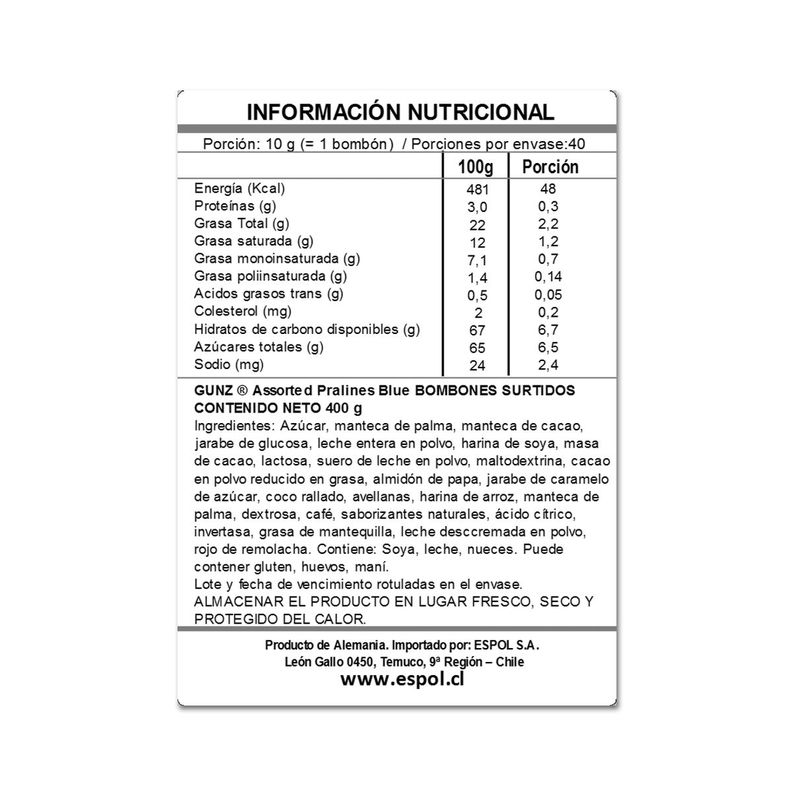 Pack 4 Estuches Bombones Selección Blue Maitre Truffout 400g-2
