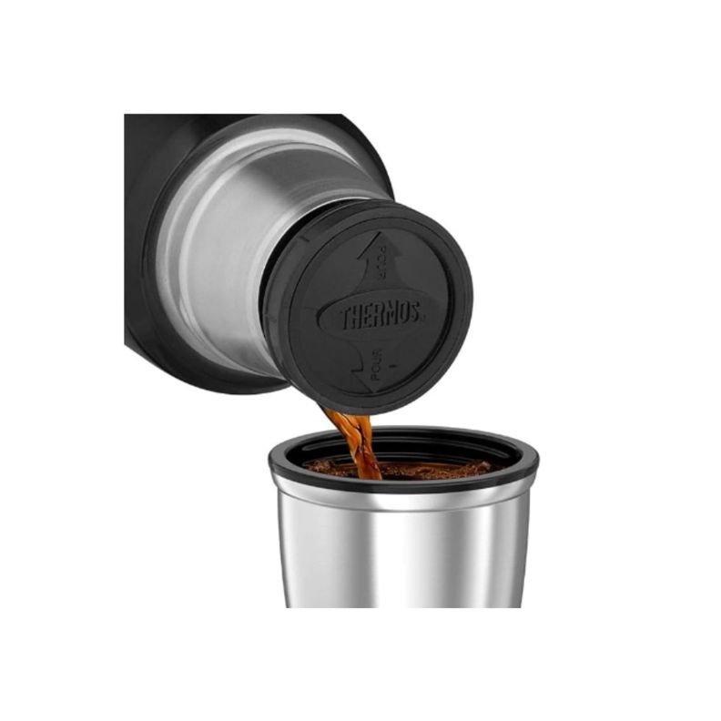 Termo Liquido Thermos King 470ml Acero inoxidable Negro-2