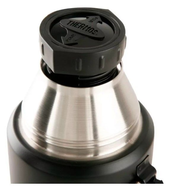 Termo Liquido Thermos King 470ml Acero inoxidable Negro-3