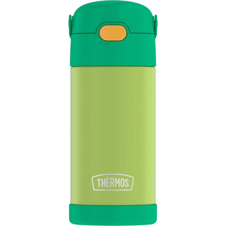 Thermos Botella Liquido Bombilla Acero Inoxidable Lima 355ml Verde