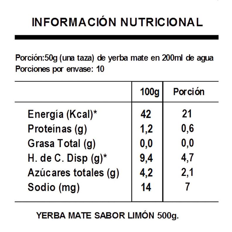 Pack 10 Yerba Mate Amanda sabor limón 500gr-4