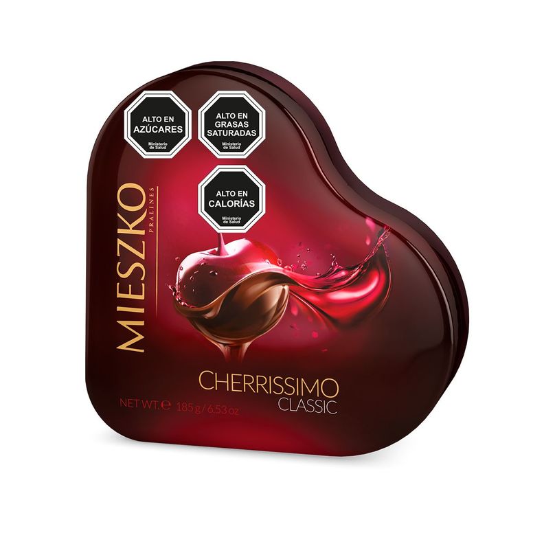 Lata Chocolate corazon Bombones Cherrissimo Classic-0