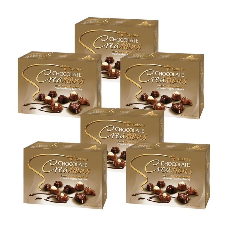 Pack 6 Estuche Bombones Creations Golden Solidarnosc 228g-0