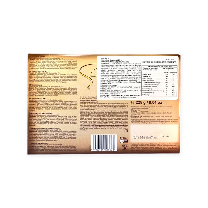Pack 6 Estuche Bombones Creations Golden Solidarnosc 228g-6