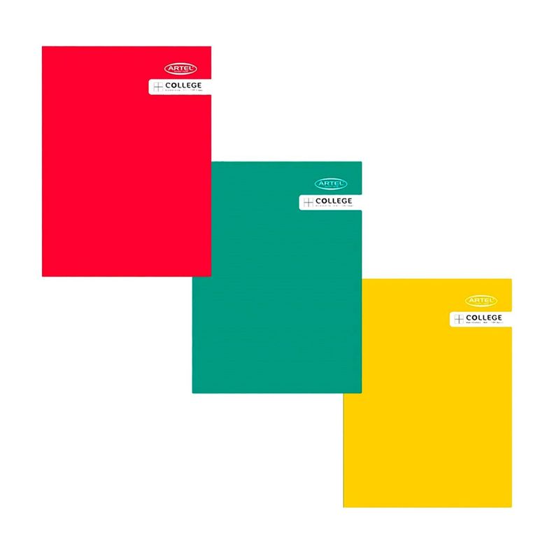 Cuaderno Artel College 100 Hojas Matemáticas 7mm 10 Unidades-1
