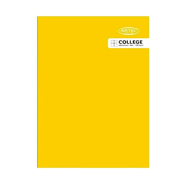 Cuaderno Artel College 100 Hojas Matemáticas 7mm 10 Unidades-3