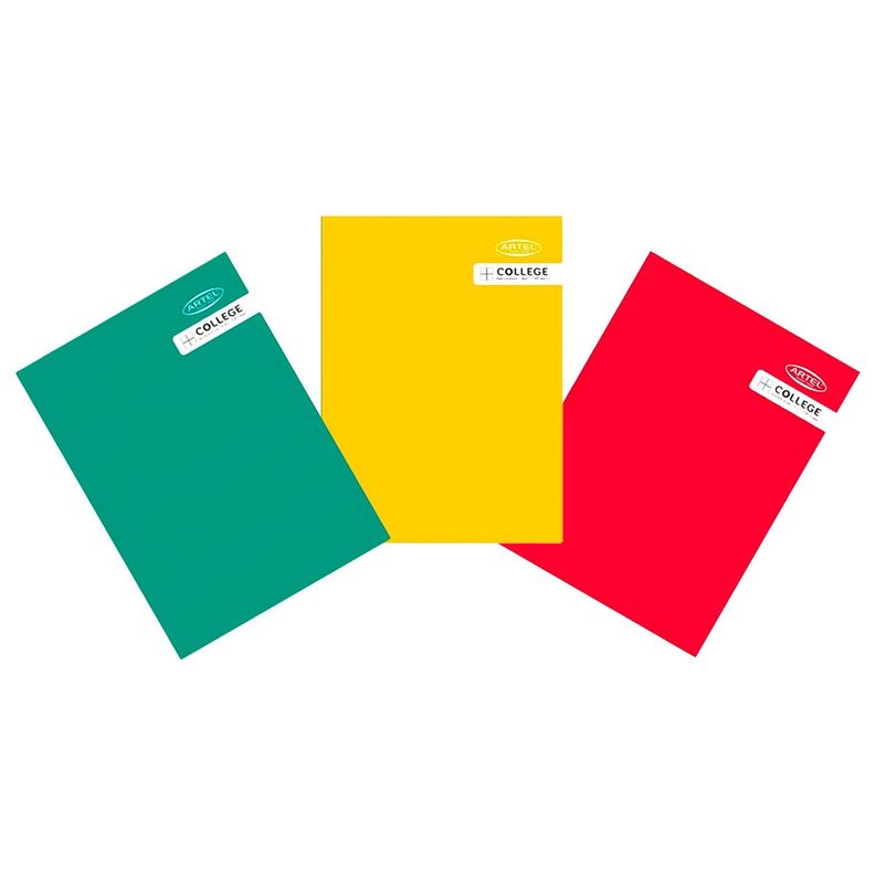 Cuaderno Artel College 100 Hojas Matematicas 7mm 10 Unidades