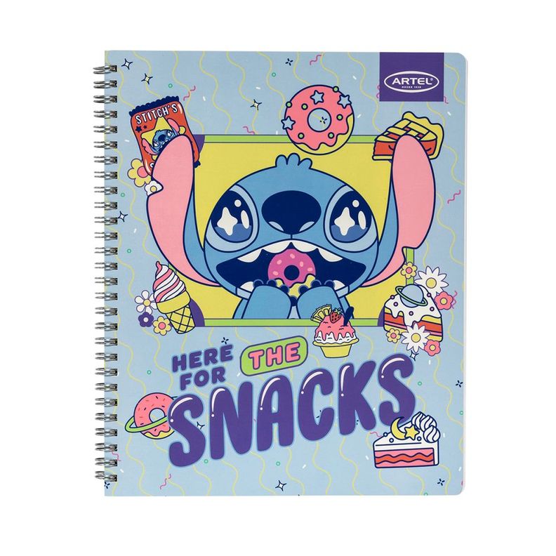 Artel Cuaderno Universitario Stitch Foodie 100 Hj 7mm x10ud-0