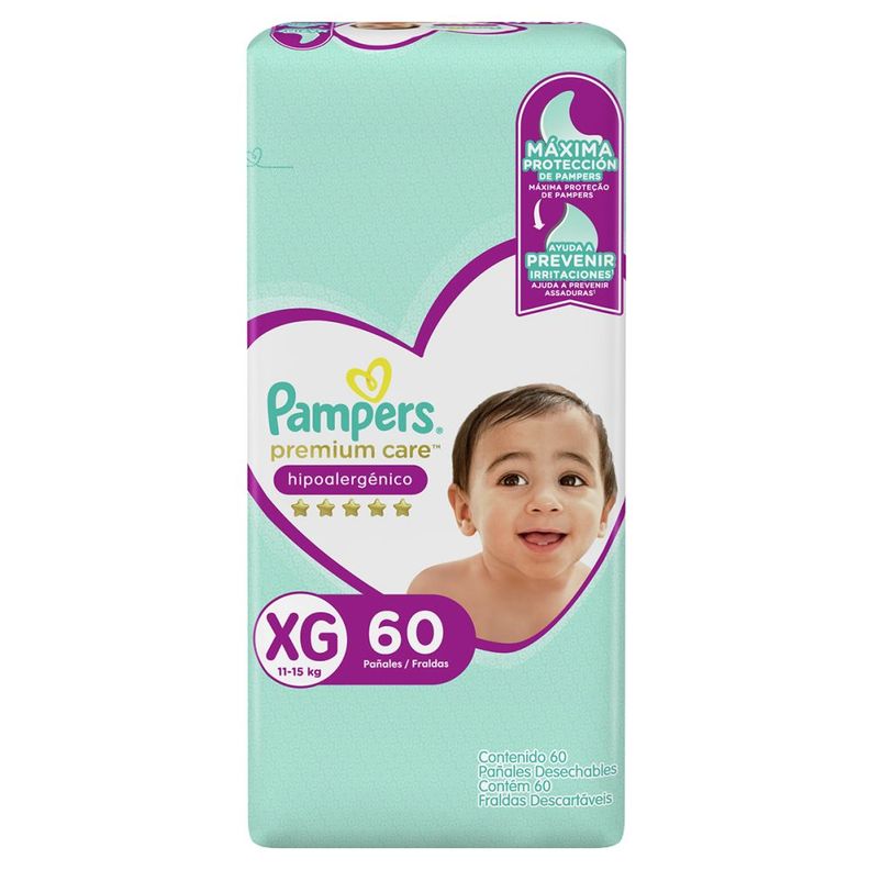 Pampers Pañal Premium Care XGD x60 Uds-0