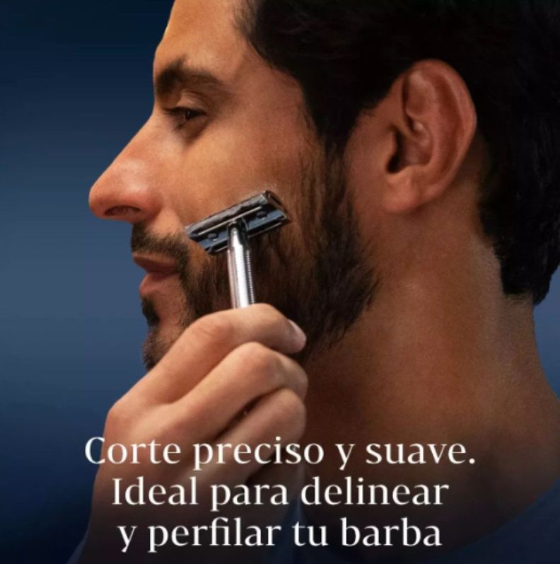 Máquina De Afeitar Clásica Gillette King C + 5 Navajas-1