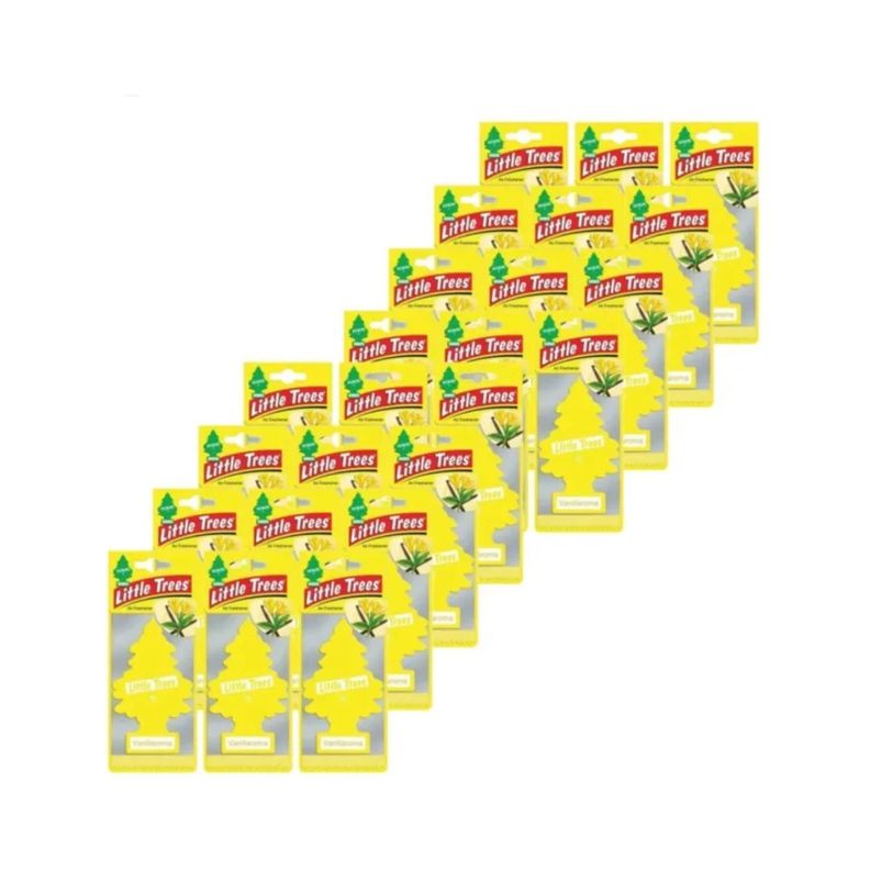 Pack 24 Pinos Aromáticos Little Trees Aroma Vainilla-1
